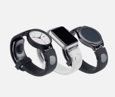 Photo of smart watches paired with sgnl straps.